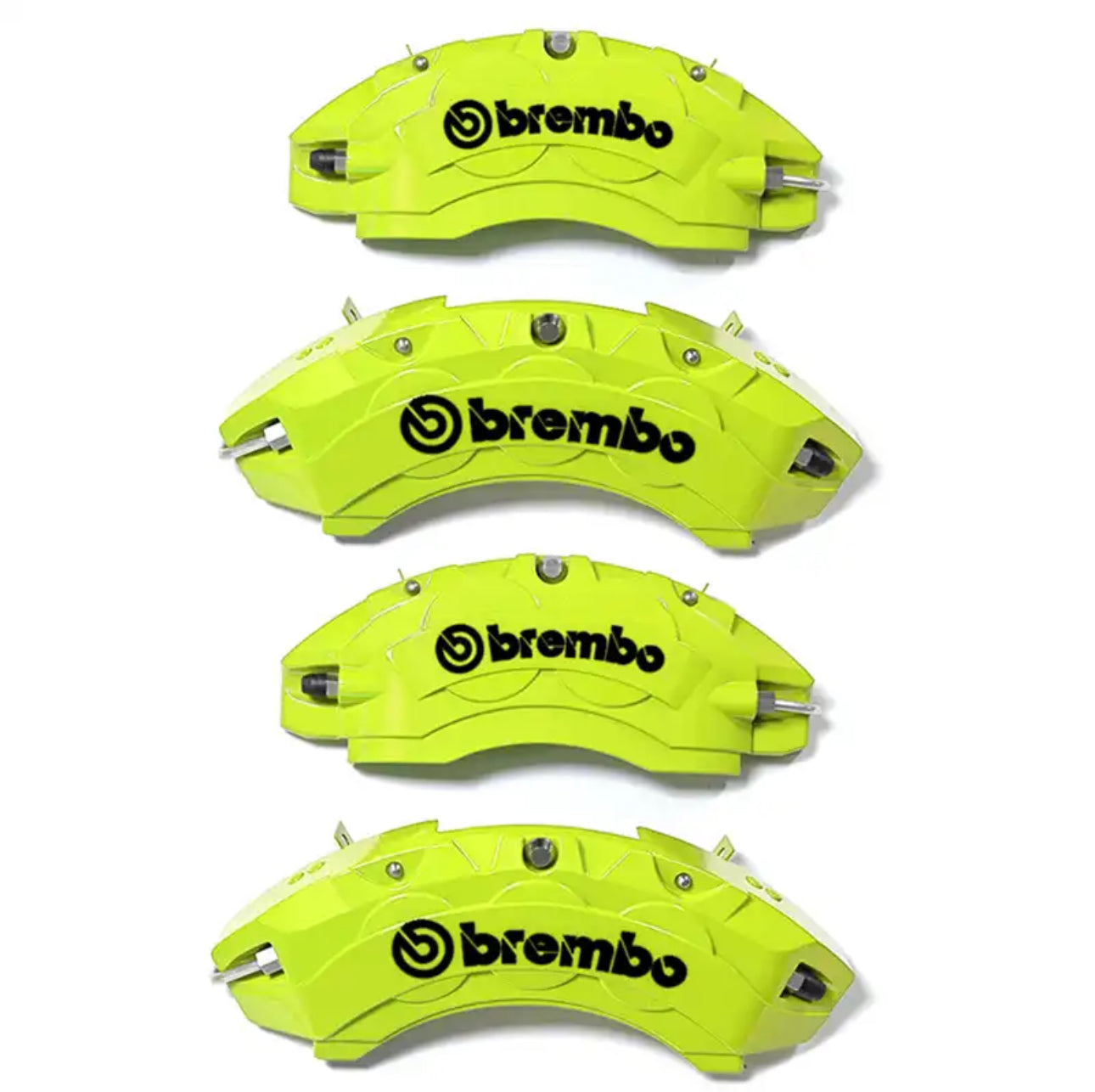 Brake Caliper Cover Front Rear Aluminum (4pcs) with two stickers logo