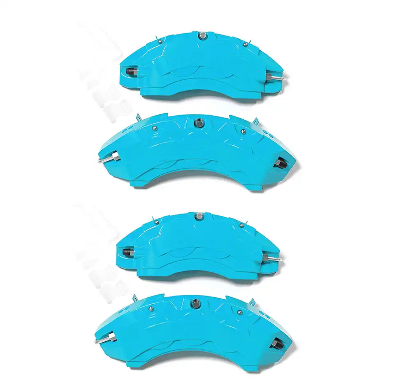 Brake Caliper Cover Front Rear Aluminum (4pcs) with two stickers logo