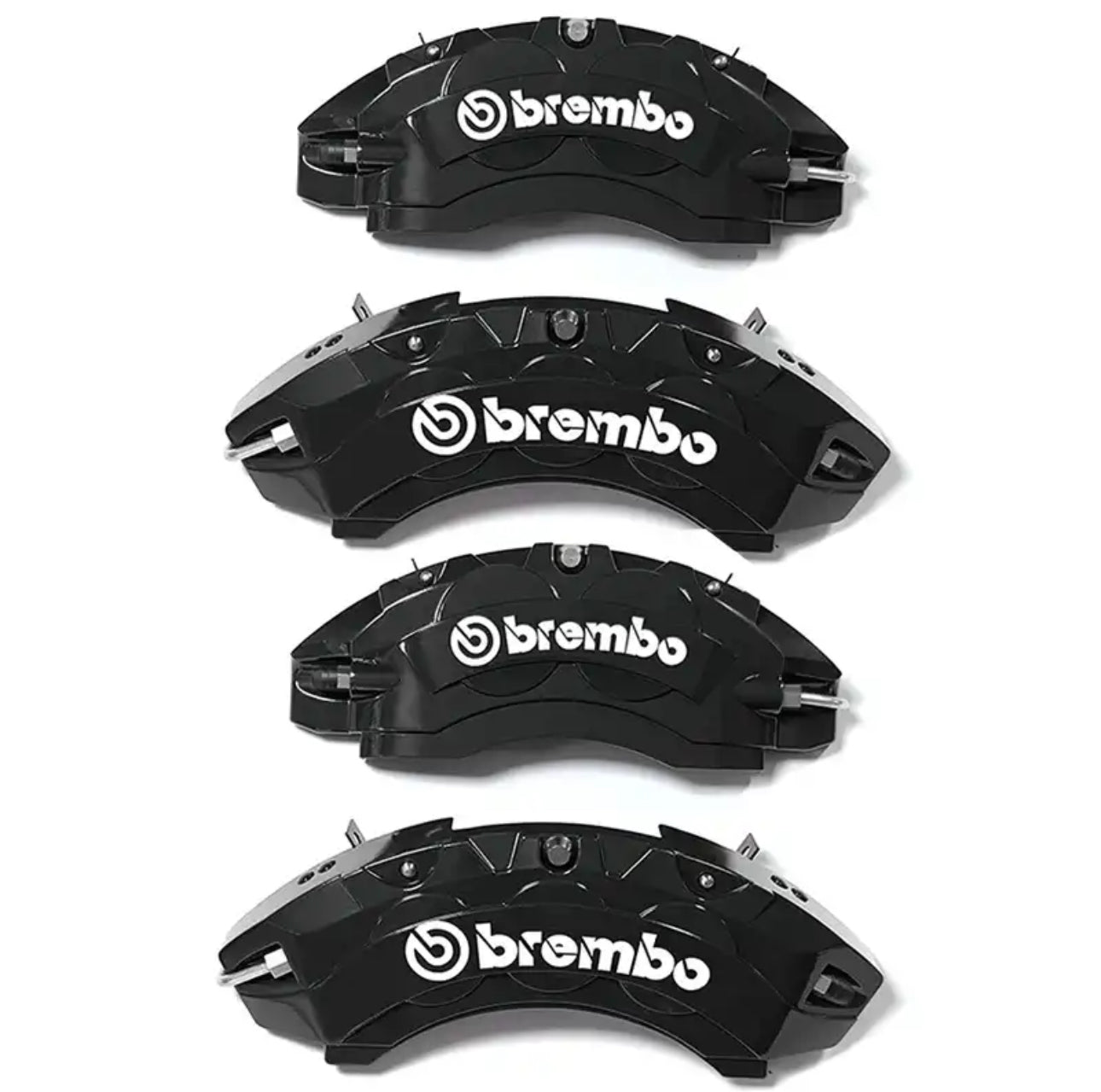 Brake Caliper Cover Front Rear Aluminum (4pcs) with two stickers logo