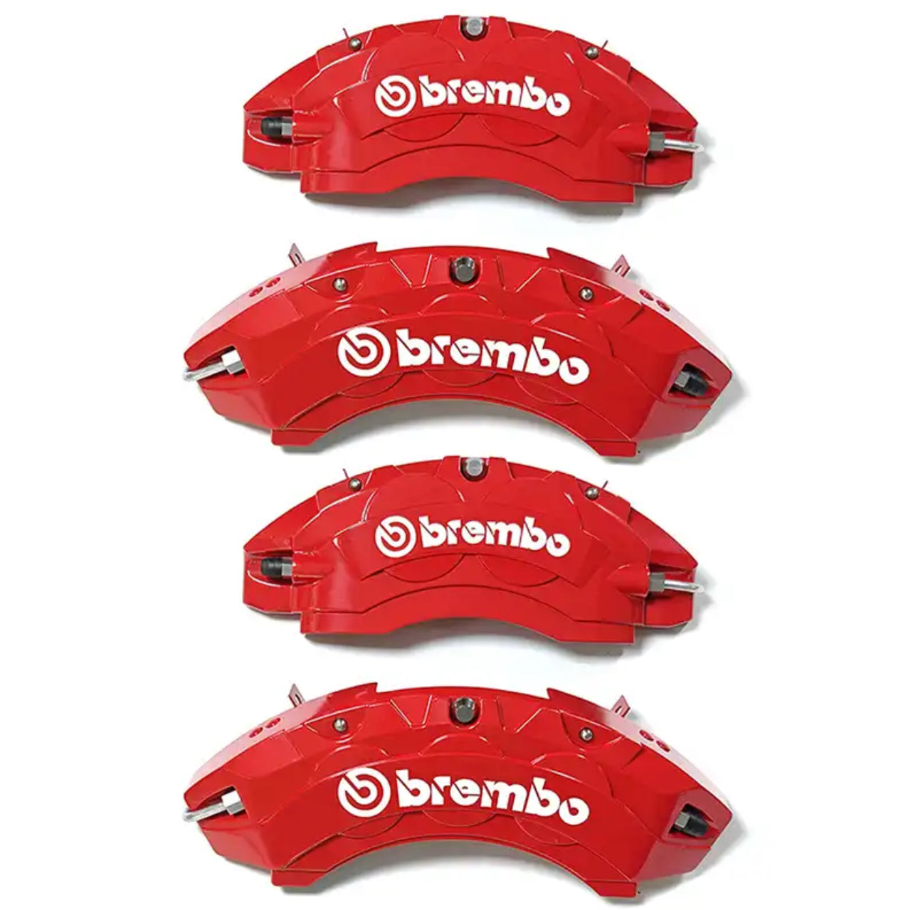 Brake Caliper Cover Front Rear Aluminum (4pcs) with two stickers logo