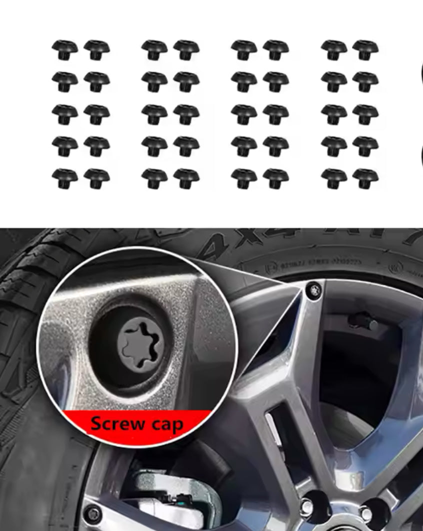 Black-oxide wheel hub cover for Jetour T2 (40 pc)