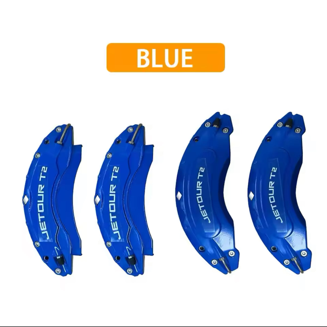 Brake Caliper Cover Front Rear Aluminum (4pcs) with two stickers logo